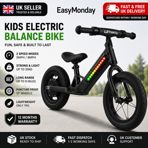 Electric balance bike - bike, 3-8